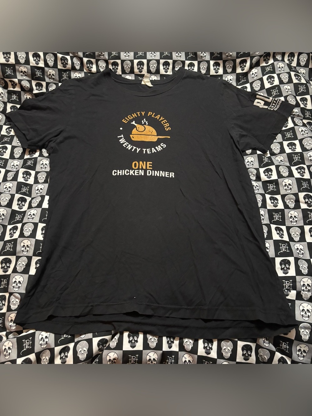 🎃5 for $25🎃 PUBG Corp Black Billiards Pool Player Chicken Dinner Graphic T-Shirt